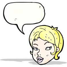cartoon pretty blond girl N9