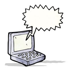 Cartoon Laptop Computer N6