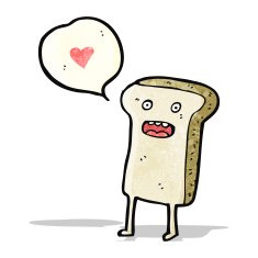 slice of bread cartoon character N4