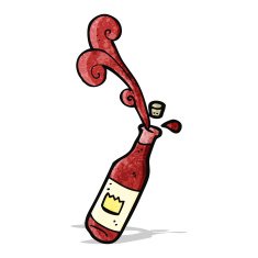 red wine cartoon N3