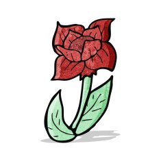 cartoon flower N98