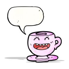 cartoon teacup with speech bubble N2