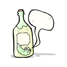 cartoon tequila bottle N4