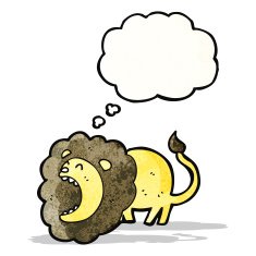 Funny Cartoon Lion N8