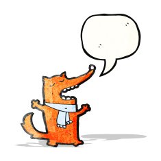 cartoon little fox talking N2