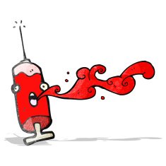 cartoon blood syringe N2