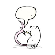 squeaking lab rat cartoon