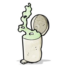 old garbage can cartoon N5