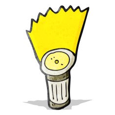shining torch cartoon N2