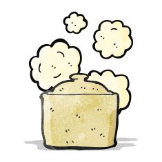 cartoon casserole pot
