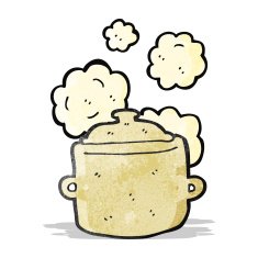 cartoon casserole pot N2