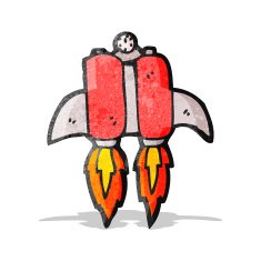 cartoon rocket pack N4