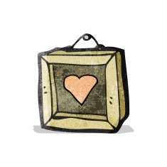 cartoon love heart wall picture N2