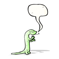 Cartoon cute lizard N4