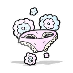 cartoon female underwear