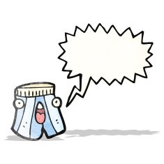 screaming underpants cartoon