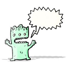 shouting alien cartoon N3