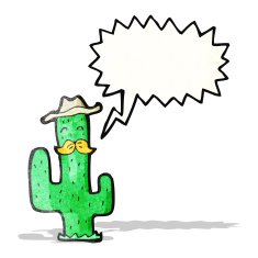 cartoon cowboy cactus N2