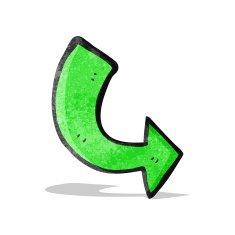 decorative arrow cartoon element N4