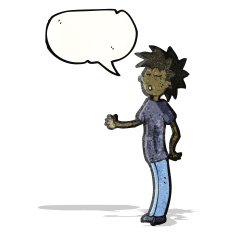 talking teenager cartoon