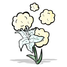 cartoon flower N101