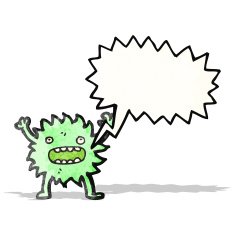 furry green creature with speech bubble N2