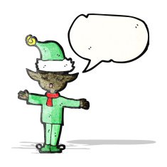 Cartoon Christmas Elf N57