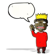 cartoon prince taking oath