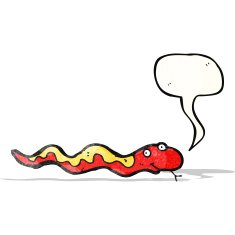 cartoon friendly snake N3