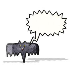 cartoon halloween bat N12