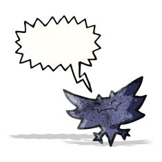 cartoon halloween bat N13