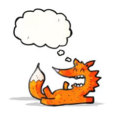 laughing fox cartoon