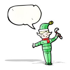 Cartoon Christmas Elf N61