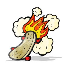 Cartoon Skateboard N10