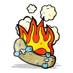Cartoon Skateboard N11