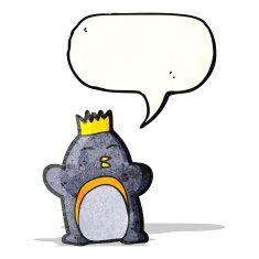 Cartoon Emperor Penguin N6