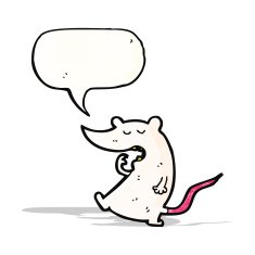yawning mouse cartoon