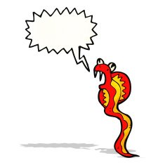hissing snake cartoon N8