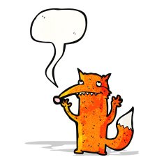 Happy fox cartoon N4