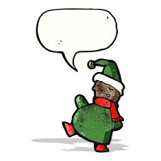 Cartoon Christmas Elf N62