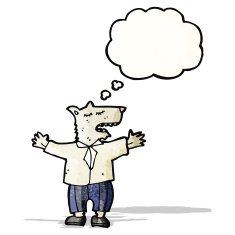 wolf in man's clothing cartoon