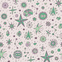 Seamless pattern with stars N4