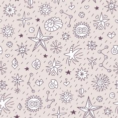 Seamless pattern with stars N5