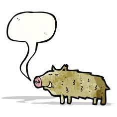 cartoon boar N2