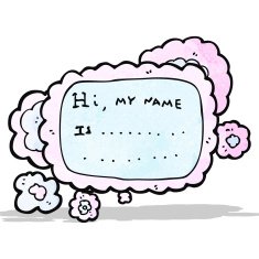 cartoon name tag N2