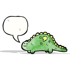 friendly cartoon dinosaur N3