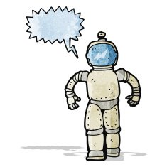 Cartoon Astronaut N20
