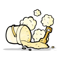 bucket and spade cartoon