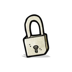 Cartoon Padlock N14