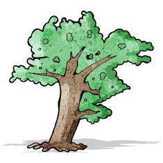 Cartoon Tree N128